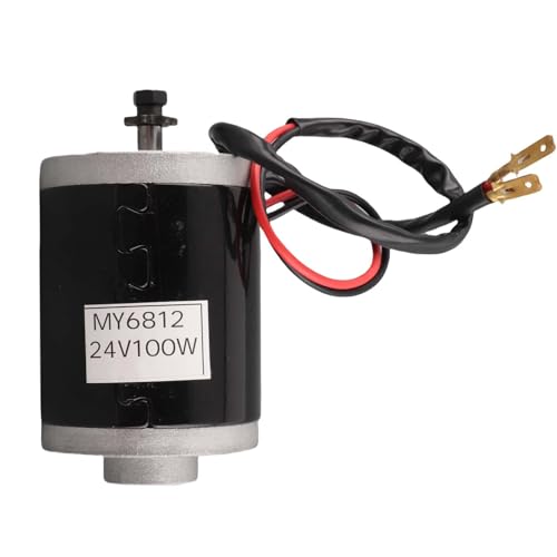 Elektrisch gebürstetem Motor, My6812V 24 V 100W Hochgeschwindigkeit kleiner Pinsel Aluminium DC Elektrischer Rollermotor mit Riemenscheibe von Agatige