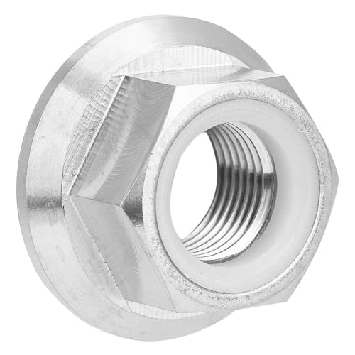 Fahrradflanschmutter, Sechskant Flanschmuttern M5 M6 M8 M10 M14 Flansch Sicherungsmuttern Sechskantmutter aus Edelstahl Fahrradrad Achsmutter für Vorder Hinterräder von Fahrrädern Motorrädern Fahrradflanschmutter, Sechskant Flanschmuttern M5 M6 M8 M10 M14 Flansch Sicherungsmuttern Sechskantmutter aus Edelstahl Fahrradrad Achsmutter für Vorder Hinterräder von Fahrrädern Motorrädern von Agatige