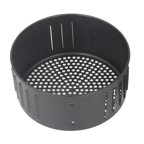 Fryer Basket, 2.6L Steel Non Stick Oil Drainer Basket Baking Food Container Universal Fryer Replacement For Baking Grilling (Black) von Agatige