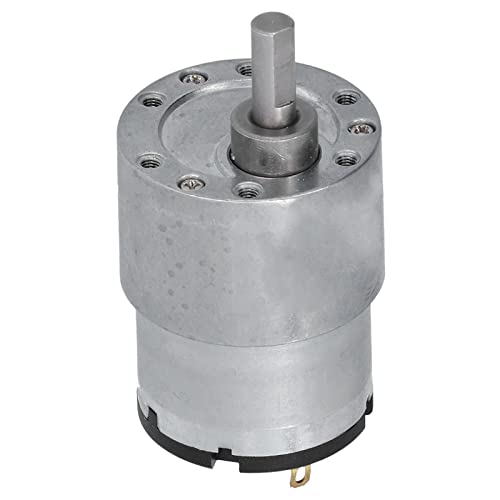 Schneckengetriebemotor, DC-Getriebemotor, federwiegenmotor, JGB37520 DC 12V Getriebemotor, 200rpm CW CCW Drehzahluntersetzung Elektromotor Minikupferdrahtmotoren mit 6mm D Welle für mehrere Zwecke von Agatige
