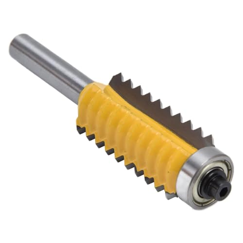 Verleimfräser Gehrung Fräse Set, Finger-Verleimfräser, Verstellbarer Fingergelenk-Fräser, 8 * 30mm V-Gelenkfräser Leimfräser V Zapfenfräsmaschine für Holzschneidemaschine Zapfenschneidemaschine von Agatige