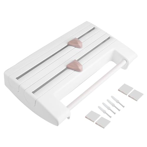Küchensauce Flaschenlager Rack Paper Handtuchhalter Mount Küchenwerkzeug Haltung Film Schnitt (Weiß) von Agatige