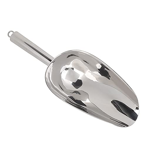 Metall Ice Cube Scoop 18oz, Edelstahl Ice Food Scoop Kaffeebohnen getrocknete Obstschaufel für Bar und Heimküchengeschäft Popcorn Süßigkeiten Haustier Futter von Agatige