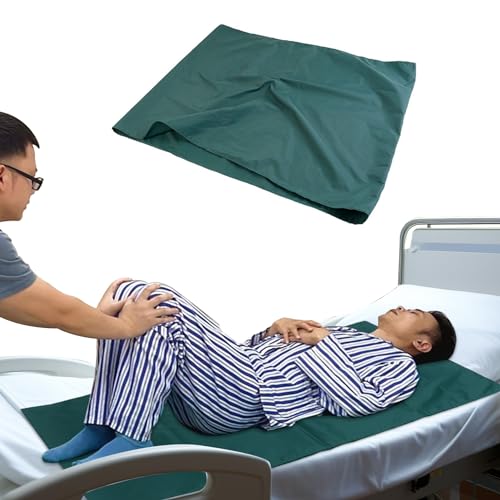 Patientengleitlaken, Wiederverwendbare Patiententransfer-Stoffdecke, Gleitlaken für Patiententransferbett-Positionierungspolster für bettlägerige ältere Pflegekräfte, 110 x 68 cm von Agatige