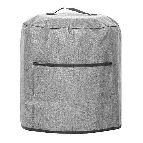 Schnellkochtopf-Abdeckung, runde Schutzhülle mit 2 Taschen und Griff für elektrischen Schnellkochtopf/Reis (Grau) von Agatige