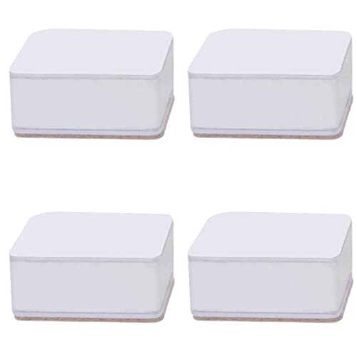 Selbstkleber Tischfuß Booster, Stiller Kohlenstoffstahl Möbel Riser Hochleistungsbett Aufzüge Risers Möbeltisch Sofa Lift für Sofa -Stuhl und Schrank (Weiß) von Agatige