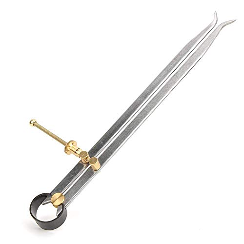 Spring Divider Caliper Compass, Inside Spring Caliper Set Messwerkzeug Spring Compass für Keramik, Ton, Rohre, Flaschen (250mm) von Agatige