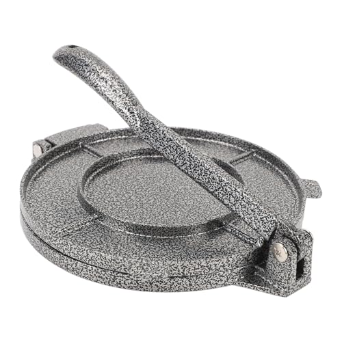 Tortilla Press, 7. 9 × 6. 3 In runden Kuchenpresse Aluminiumlegierung Tortilladora Mehl Teig Tortilla Taco Press Roti -Maker zum Frühstück zu Hause von Agatige