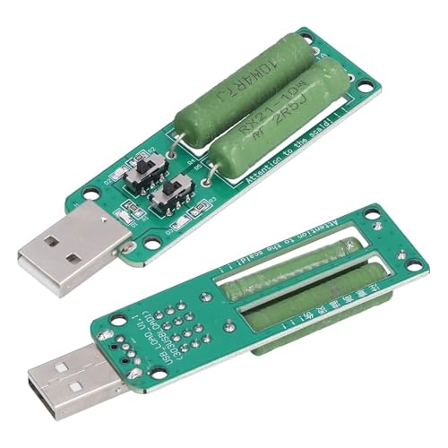 USB Lasttester Power Bank Entladewiderstand, 2Pcs Electronic Load Tester Module, Einstellbarer Widerstand Lastwiderstandsmodul USB Load Tester 1A 2A 3A Entladezubehör USB Lasttester Power Bank Entladewiderstand, 2Pcs Electronic Load Tester Module, Einstellbarer Widerstand Lastwiderstandsmodul USB Load Tester 1A 2A 3A Entladezubehör von Agatige