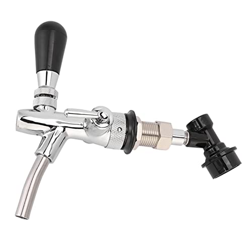 Verstellbarer Bierhahn, Fass Homebrewing -Wasserhahn mit Kugelschlossflüssigkeitsschaltung von Agatige
