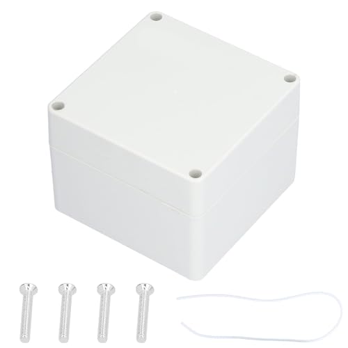 aufputz verteilerdose, verteilerdose aufputz, Projektbox, 120 x 120 x 90 mm ABS-Kunststoff Elektrische Projektbox Quadratisch IP65 Wasserdicht DIY Elektronische Anschlussdose für Kommunikation von Agatige