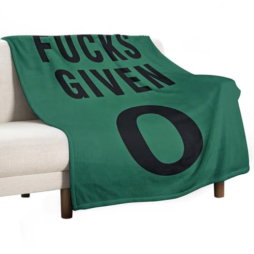 Ageksten Überwurfdecke mit lustigem Zitat "Given 0", weich, leicht, Geschenke für Kinder, Männer, Frauen, Geburtstagsgeschenke, 130 x 150 cm von Ageksten