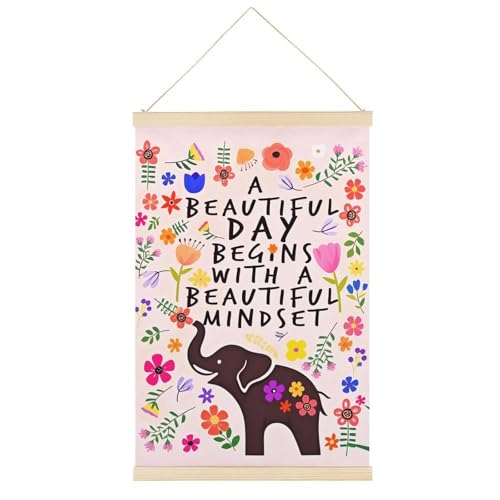 Inspirierende Zitate, Geschenke für Frauen, Mädchen, Freunde, Schwester, Leinwandposter, Retro-Stil, Wandkunstdrucke, Holzrahmen, ästhetisch, 50,8 x 76,2 cm von Ageksten