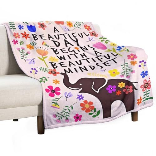Überwurfdecke mit inspirierenden Zitaten für Frauen, Mädchen, Freunde, Schwester, weich, leicht, Geschenke für Kinder, Männer, Frauen, Geburtstagsgeschenke, 150 x 200 cm von Ageksten