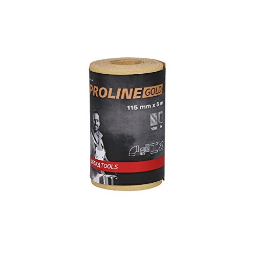 Proline Gold Schleifpapier Rolle 115MM x 5M Körnung 100 von AGERA TOOLS