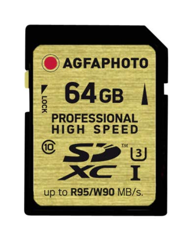 Agfa 10601 Photo SDHC 64GB UHS1 U3 Professional High Speed 90/95 MB/S von AgfaPhoto