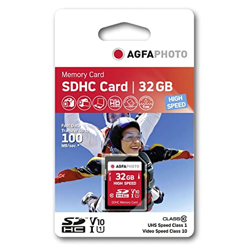 AgfaPhoto High Speed Class 10 SDHC 32GB Speicherkarte von AgfaPhoto