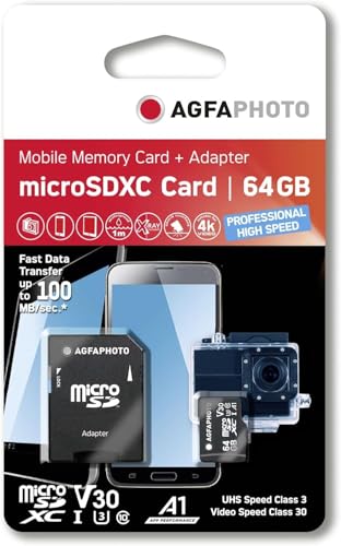 Agfa Micro SDXC Class 10 Speicherkarte microSDXC von AgfaPhoto