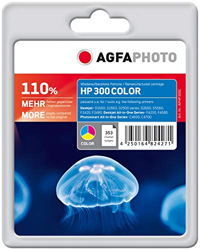 AgfaPhoto APHP300C Tinte für HP DJD2560, 12 ml, farbig von AgfaPhoto