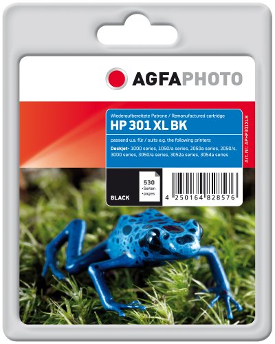 AgfaPhoto APHP301XLB Tinte für HP DJ1050, 15 ml, schwarz, 13.5 x 10.8 x 4 von AgfaPhoto