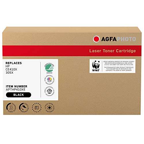 AgfaPhoto APTHP410XE Toner für HP CLJ PRO400, 4000 Seiten, schwarz, 35 x 11 x 14.5 von AgfaPhoto