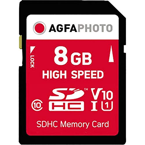 AgfaPhoto High Speed Class 10 8GB Secure Digital (SDHC) Speicherkarte von AgfaPhoto