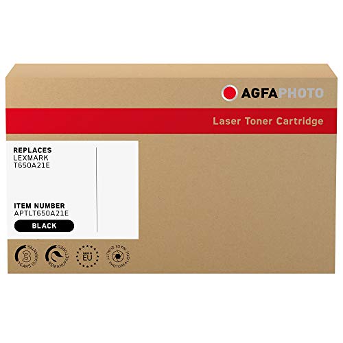 AgfaPhoto Laser Toner ersetzt Lexmark T650A21E, 7000 Seiten, schwarz (für die Verwendung in Lexmark T640) von AgfaPhoto