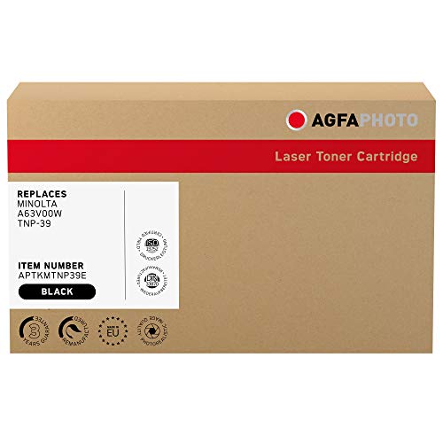 AgfaPhoto Laser Toner ersetzt Minolta A63V00W; TNP-39, 10000 Seiten, schwarz (für die Verwendung in Minolta Bizhub 3300) von AgfaPhoto