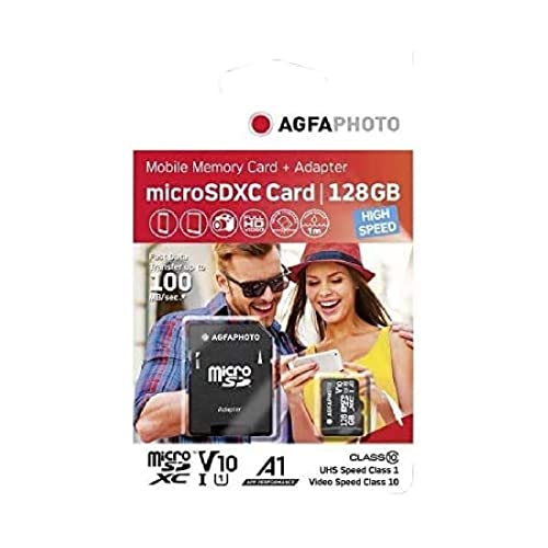 AgfaPhoto MicroSDXC UHS-I 128 GB High-Speed Class 10 U1 V10 Speicherkarte AgfaPhoto MicroSDXC UHS-I 128 GB High-Speed Class 10 U1 V10 Speicherkarte von AgfaPhoto