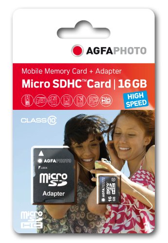 AgfaPhoto Mobile 16GB Micro Secure Digita (SDHC) Speicherkarte von AgfaPhoto