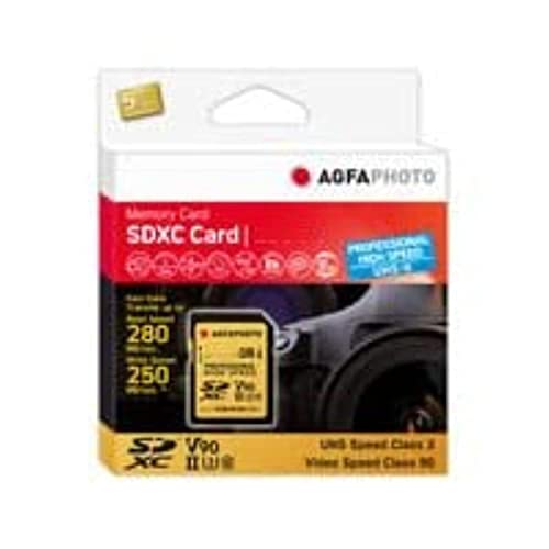 AgfaPhoto SDXC UHS II 128GB Professional High Speed U3 V90 10622 AgfaPhoto SDXC UHS II 128GB Professional High Speed U3 V90 10622 von AgfaPhoto