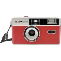 AgfaPhoto 603001 Kleinbildkamera mit eingebautem Blitz Rot 1St. von Agfaphoto