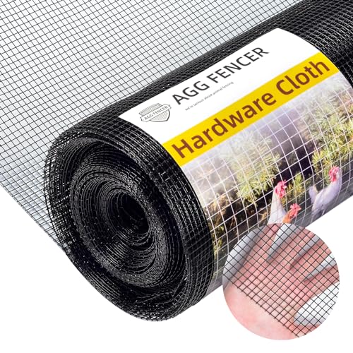 AggFencer 121,9 cm x 15,2 m PVC-Schwarz Maschendrahtzaun, 0,6mm Drahtstärk 6,3 x 6,3mm Maschengröße, Volierendraht, Drahtgitter, Vogeldraht AggFencer 121,9 cm x 15,2 m PVC-Schwarz Maschendrahtzaun, 0,6mm Drahtstärk 6,3 x 6,3mm Maschengröße, Volierendraht, Drahtgitter, Vogeldraht von AggFencer