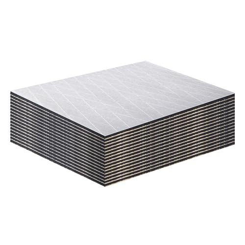 AggSound 13 Stück 6mm 40×33cm Auto alu geschnittene Dämmmatte selbstklebend| Schallschutzmatte| Aluminiumfolie Isoliermatte (1,67㎡) von AggSound