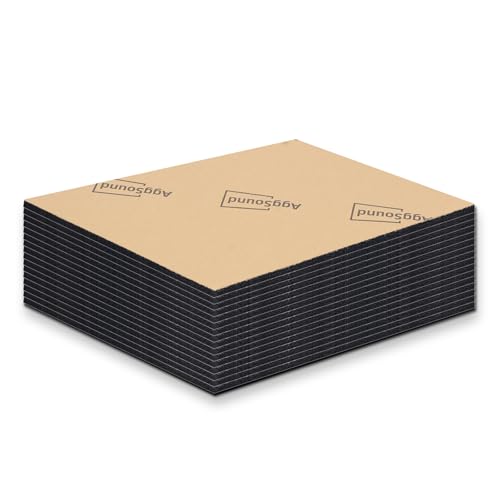 AggSound 4mm 40×33cm Auto Dämmmatte Isolamento auto, 5,11㎡ von AggSound