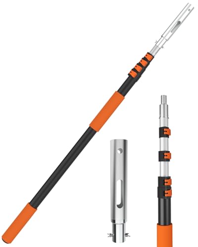 AgiiMan Teleskop-Poolstange, Schwimmbadstange mit 4 Leitblechschlössern, langlebiges Aluminium und Vakuumanschlüsse, ausziehbare Teleskopstange, Verwendung mit Reinigungsnetzen, Skimmern, Bürsten und AgiiMan Teleskop-Poolstange, Schwimmbadstange mit 4 Leitblechschlössern, langlebiges Aluminium und Vakuumanschlüsse, ausziehbare Teleskopstange, Verwendung mit Reinigungsnetzen, Skimmern, Bürsten und von AgiiMan