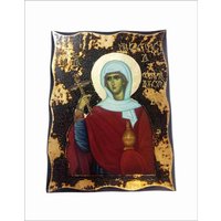 Anastasia Von Sirmium -Anastasia Di Sirmio -Sainte Anastasie -Pharmakolytria Handgemachte Holz Ikone Auf Plakette Mit Physisch Alterndem Goldenem Anastasia Von Sirmium -Anastasia Di Sirmio -Sainte Anastasie -Pharmakolytria Handgemachte Holz Ikone Auf Plakette Mit Physisch Alterndem Goldenem von AgioErgo