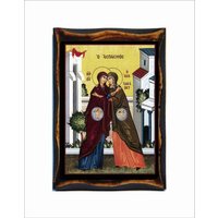 Die Heimsuchung Der Theotokos Bei Elizabeth Handgefertigte Holz Ikone Auf Plakette Die Heimsuchung Der Theotokos Bei Elizabeth Handgefertigte Holz Ikone Auf Plakette von AgioErgo