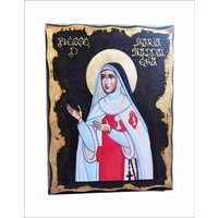 Handgefertigte Beata Maria Maddalena Holz Ikone Mit 24K Goldenem Blatt Handgefertigte Beata Maria Maddalena Holz Ikone Mit 24K Goldenem Blatt von AgioErgo