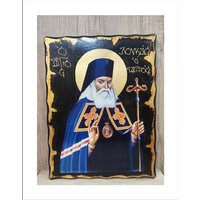 Handgefertigte St. Luke Holz Ikone Mit 24K Goldenem Blatt Handgefertigte St. Luke Holz Ikone Mit 24K Goldenem Blatt von AgioErgo