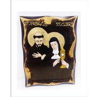 Handgemachte Heiligen Franziskus Und Klara Holz Ikone Mit 24K Goldenem Blatt Handgemachte Heiligen Franziskus Und Klara Holz Ikone Mit 24K Goldenem Blatt von AgioErgo