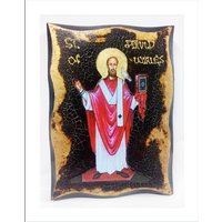 Handgemachte St. David Von Wales Holz Ikone Mit 24K Goldenem Blatt Handgemachte St. David Von Wales Holz Ikone Mit 24K Goldenem Blatt von AgioErgo