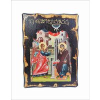 Handgemachte Verkündigung Holz Ikone Goldene Blatt Religiöse Kunst Handgemachte Verkündigung Holz Ikone Goldene Blatt Religiöse Kunst von AgioErgo