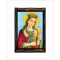 Heilige Barbara - Große Märtyrerin Santa Barbe De Héliopolis Bárbara Nikomedia Von Nikomedien Sfânta von AgioErgo