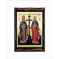 Heilige Konstantin Der Große Und Helena - Hélène Santos Emperadores Constantino Y Elena von AgioErgo