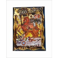 Heiliger Demetrius - Demetrios Von Thessaloniki Demetrio Sfântul Dimitrie Handgemachte Holz Ikone Auf Plakette Mit Physisch Alternder Goldener Blatt Heiliger Demetrius - Demetrios Von Thessaloniki Demetrio Sfântul Dimitrie Handgemachte Holz Ikone Auf Plakette Mit Physisch Alternder Goldener Blatt von AgioErgo