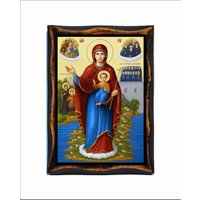 Jungfrau Maria Eforos Vom Berg Athos - Äbtissin -Unsere Liebe Frau -Obstgarten Von Panagia -Panagia Der Athonit Jungfrau Maria Eforos Vom Berg Athos - Äbtissin -Unsere Liebe Frau -Obstgarten Von Panagia -Panagia Der Athonit von AgioErgo