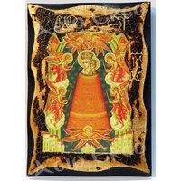 Jungfrau Maria Erhöher Der Weisheit Ikone - Holz Ikonen Plakette Mit 24K Goldenem Blatt Jungfrau Maria Erhöher Der Weisheit Ikone - Holz Ikonen Plakette Mit 24K Goldenem Blatt von AgioErgo