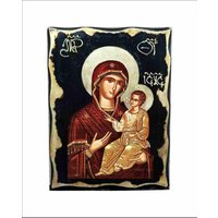 Handgemachte Jungfrau Maria Ikone Panagia Portaitissa, Goldenes Blatt 24K Handgemachte Jungfrau Maria Ikone Panagia Portaitissa, Goldenes Blatt 24K von AgioErgo
