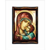 Panayia Glykofilousa - Jungfrau Maria Vom Süßen Kuss Vergine Del Dolce Bacio Vierge De La Tendresse Glykophilusa Glykophilousa von AgioErgo
